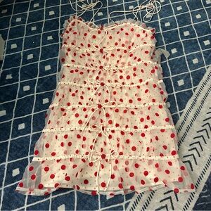 For love & lemons polka dot dress
